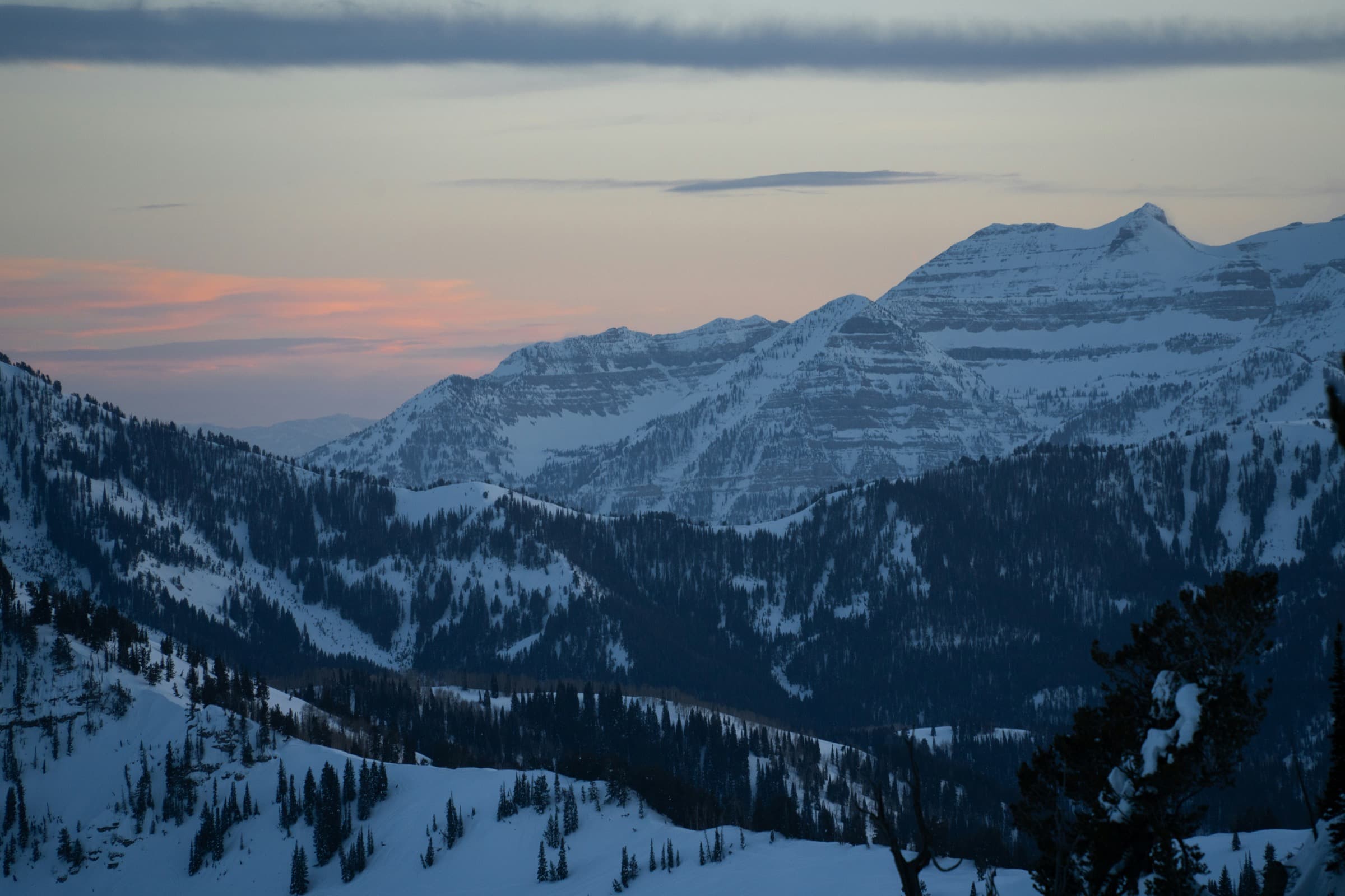 Mount Timpanogos at sunset, Utah